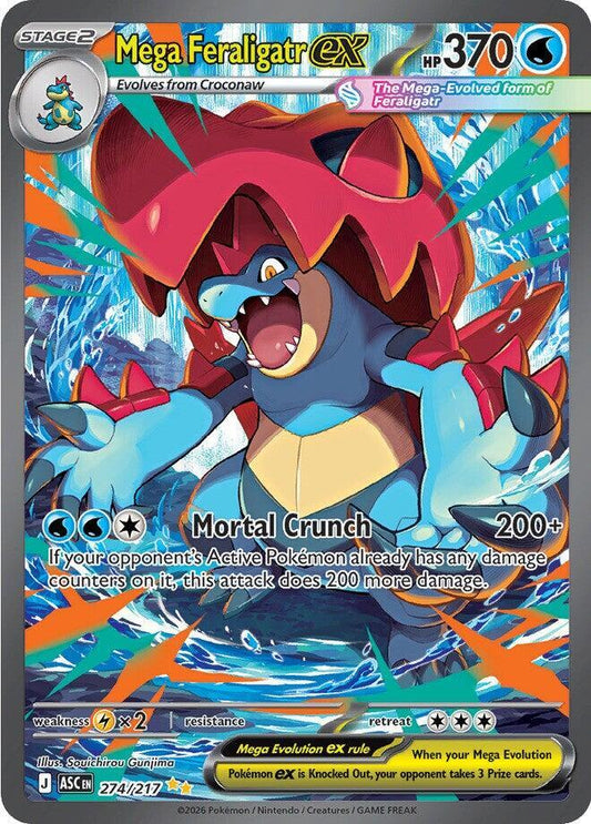 Mega Feraligatr ex - 274/217 - ME: Ascended Heroes