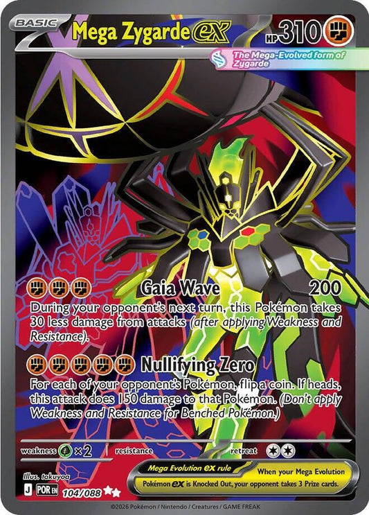 Mega Zygarde ex - 104/088 - ME03: Perfect Order
