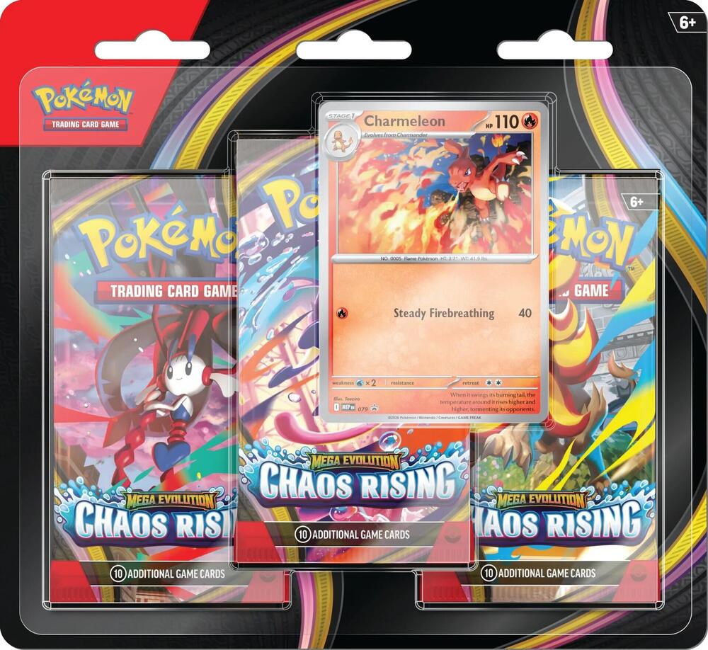 Chaos Rising 3-Pack Blister [Charmeleon] - ME04: Chaos Rising