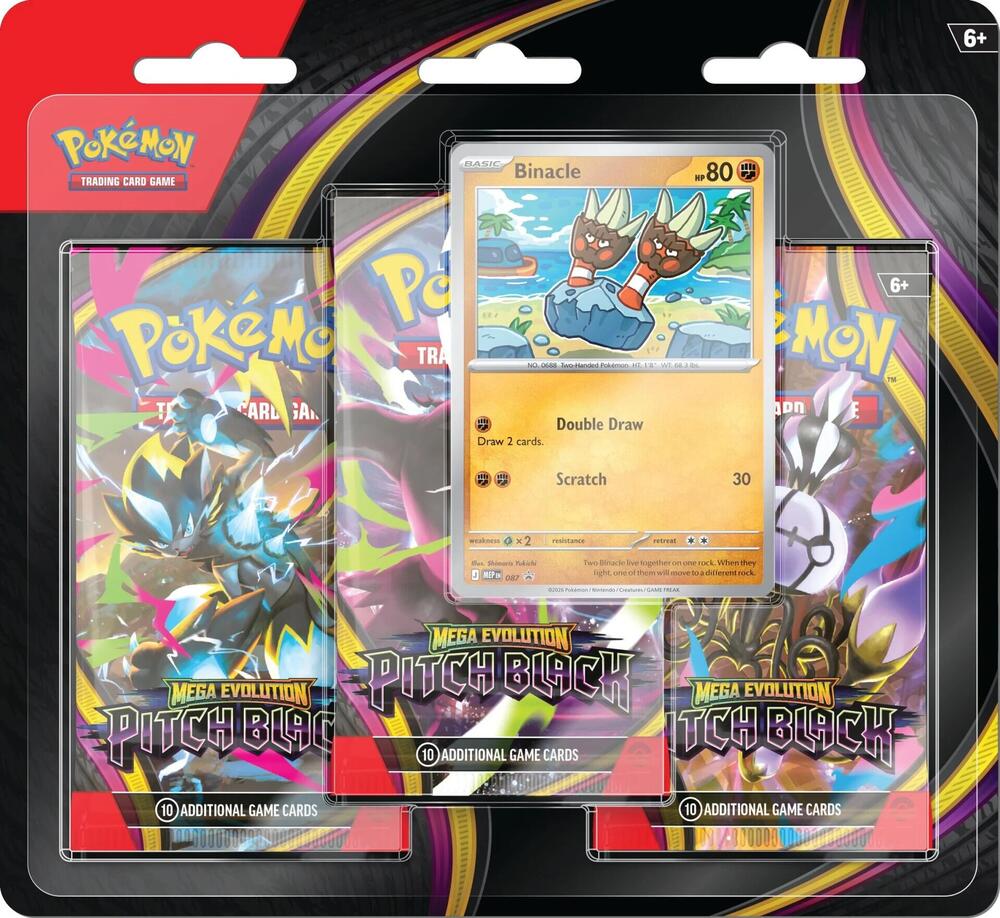 Pitch Black 3-Pack Blister [Binacle] - ME05: Pitch Black