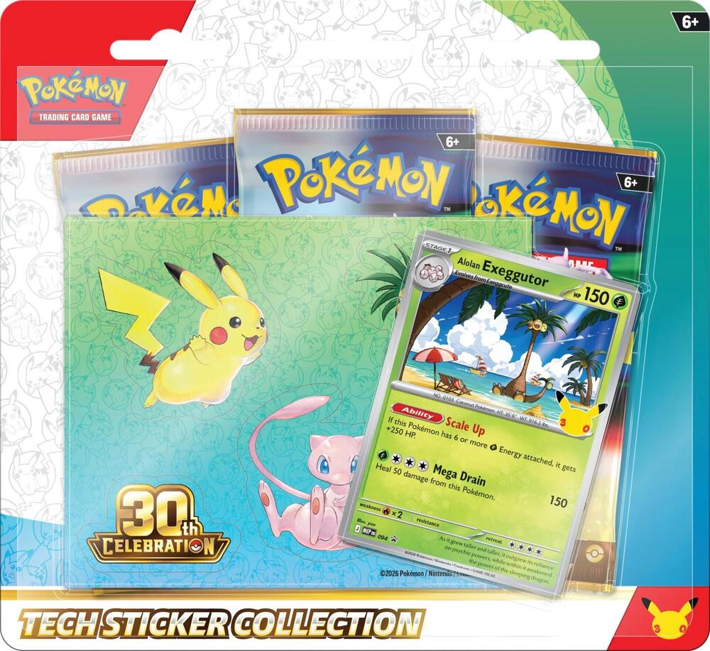 30th Celebration Tech Sticker Collection [Alolan Exeggutor] - ME: 30th Celebration