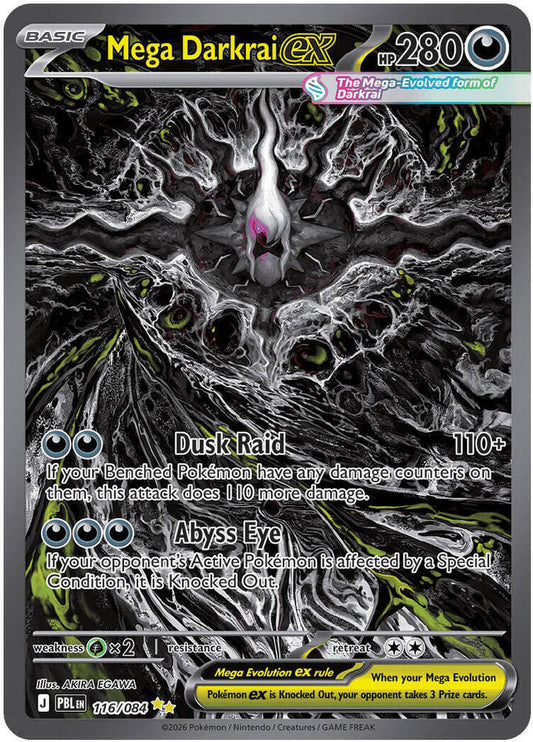 Mega Darkrai ex - 116/084 - ME05: Pitch Black