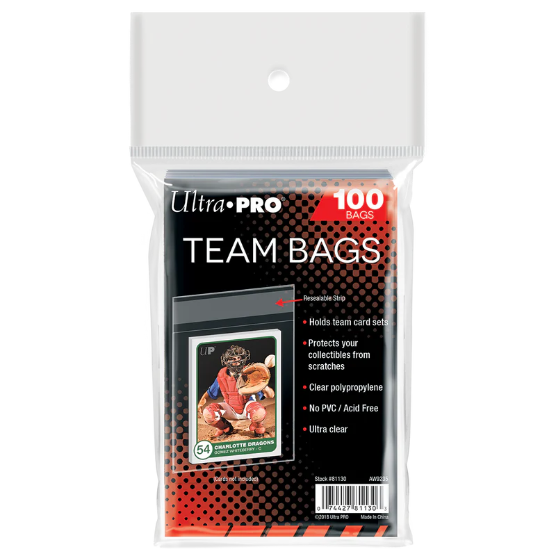 Ultra Pro Team Bags Resealable Sleeves (100ct)