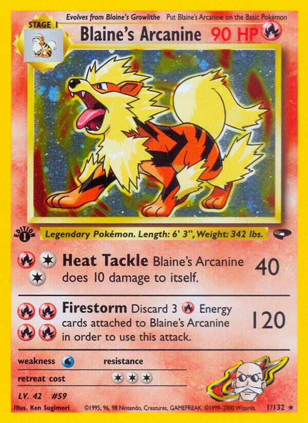 Blaine's Arcanine - Gym Challenge