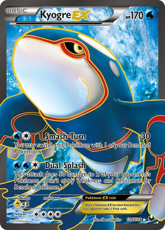 Kyogre EX (104 Full Art) - Dark Explorers