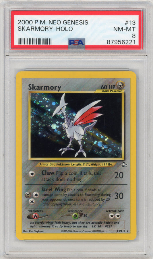 2000 Skarmory Holo 13 Neo Genesis PSA 8 87956221