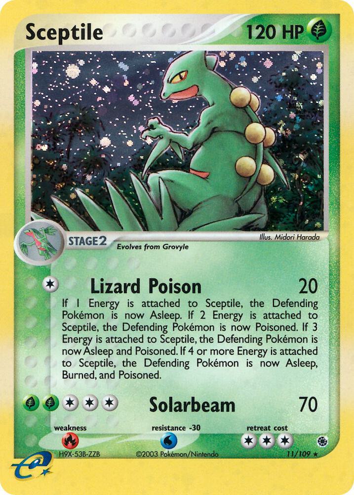 Sceptile - 11/109 - EX Ruby and Sapphire