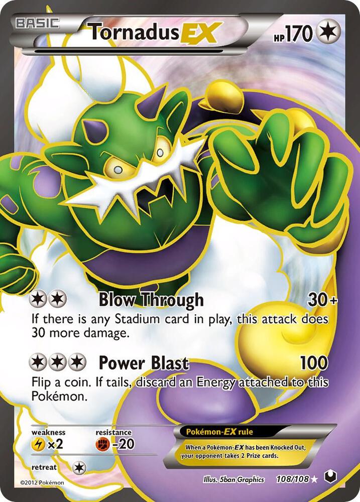 Tornadus EX (108 Full Art) - Dark Explorers