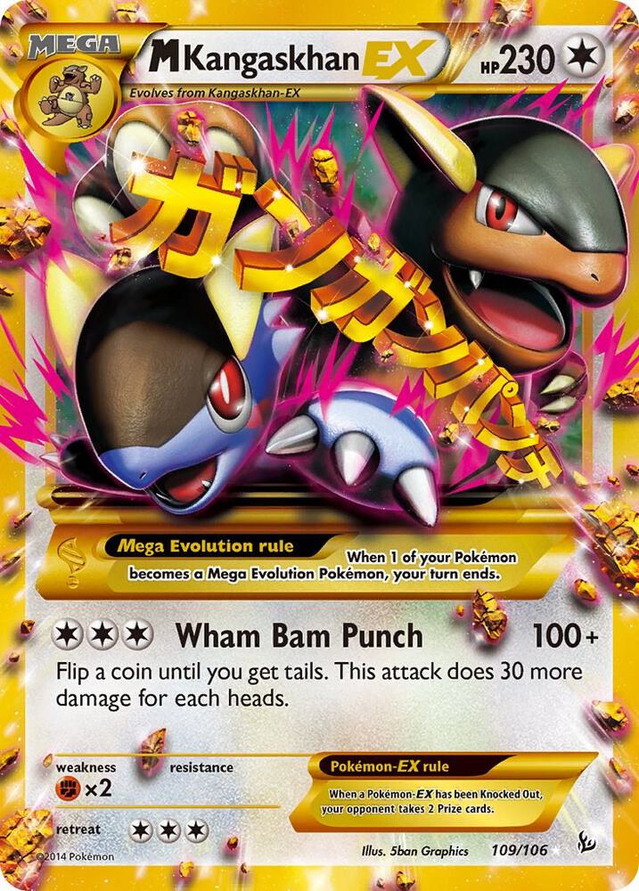 M Kangaskhan EX (109 Secret Rare) - XY - Flashfire