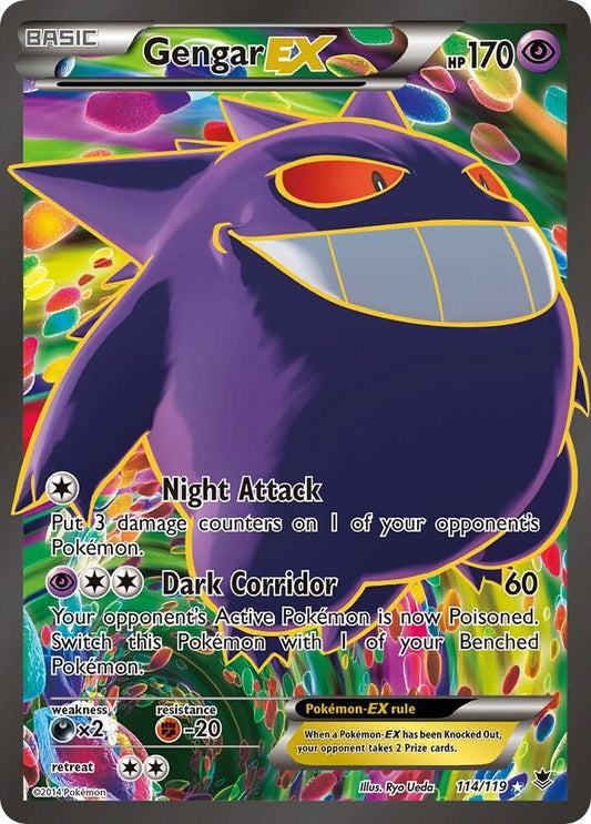 Gengar EX (114 Full Art) - XY - Phantom Forces