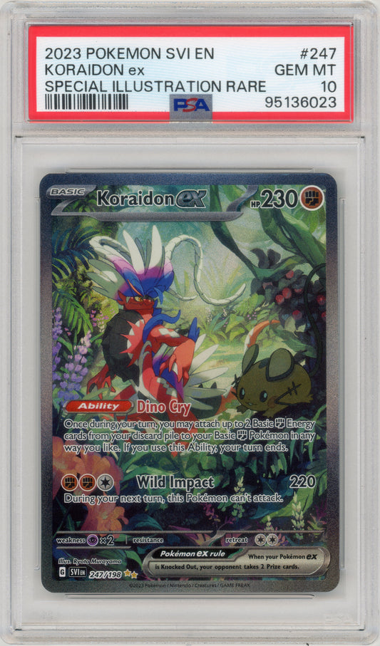 2023 Koraidon ex SIR 247 SV Base PSA 10 95136023
