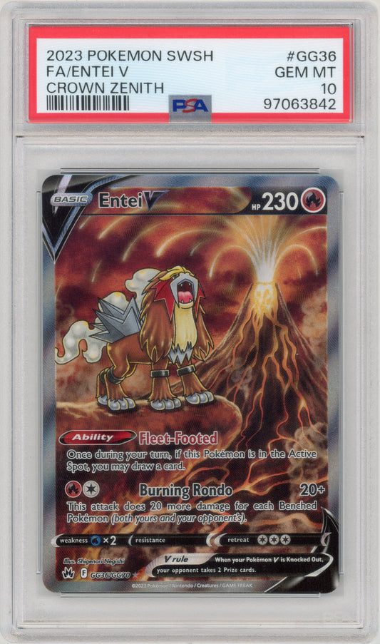 2023 Entei V GG36 Crown Zenith PSA 10 97063842