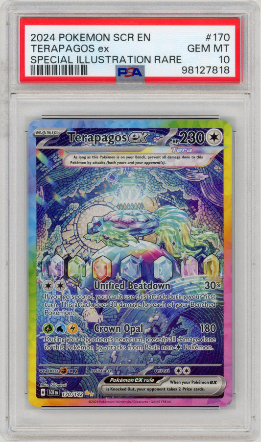 2024 Terapagos EX SIR 170 Stellar Crown PSA 10 98127818