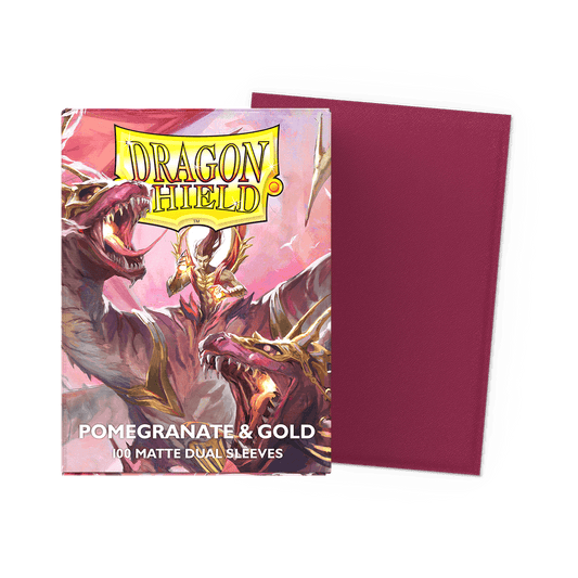 Dragon Shield Sleeves Matte Pomegranate & Gold