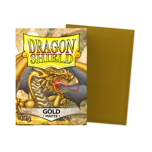 Dragon Shield Sleeves Matte Gold
