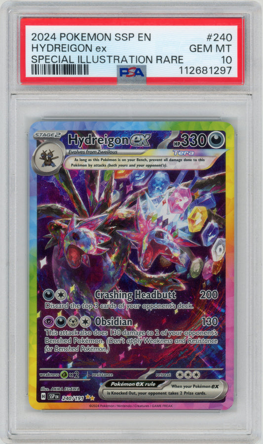 2024 Hydreigon EX 240 Surging Sparks PSA 10 112681297