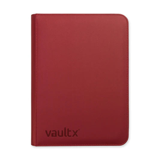Vault x EXO-TEC Zip Binder 9 Pocket Metallic Red