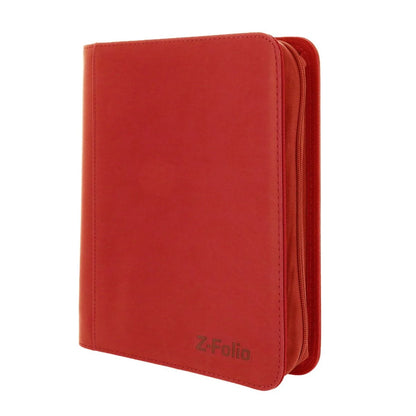 Z-Folio 4-Pocket LX Toploaders Binder Red